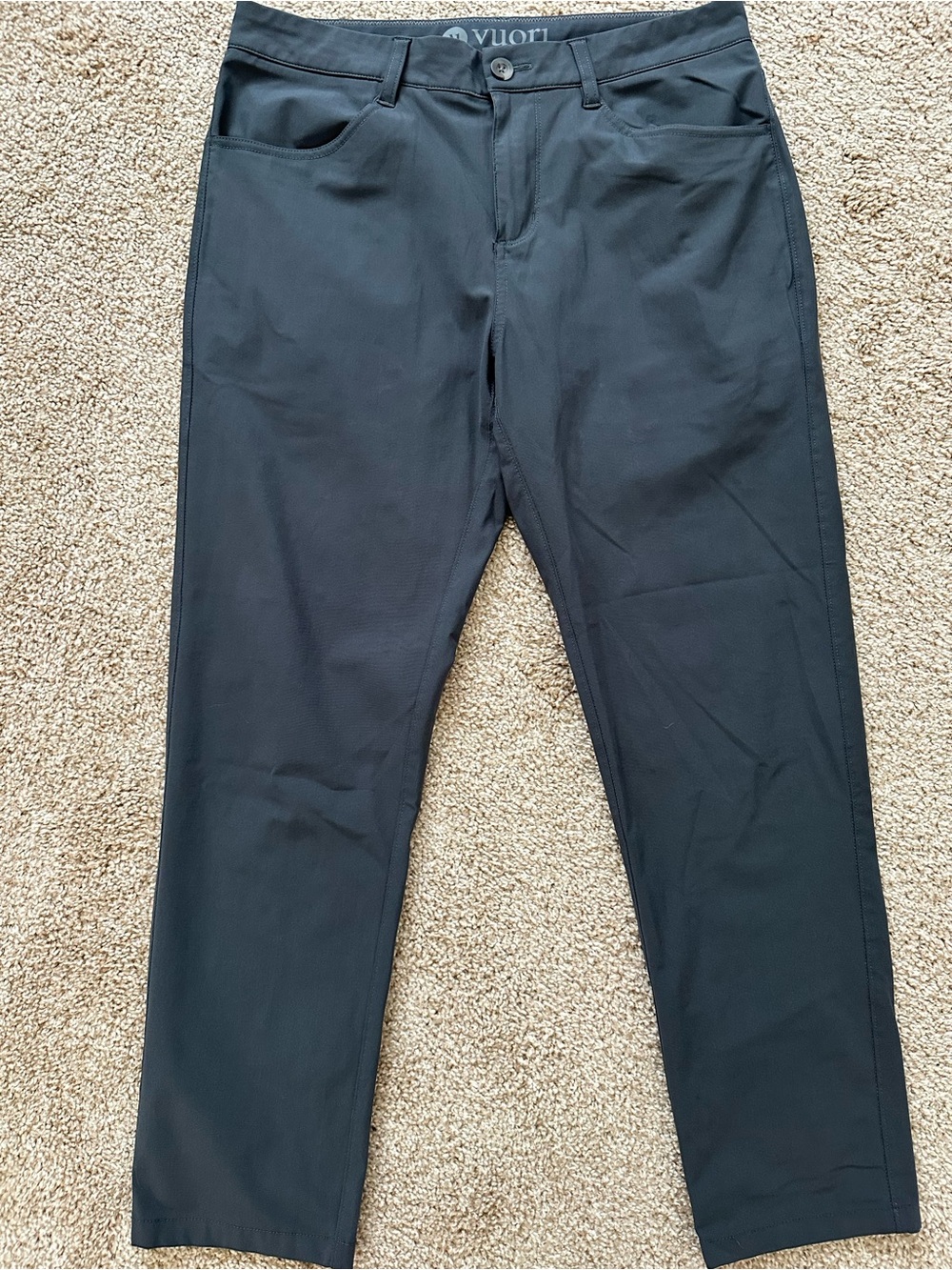 Vuori Men's Dark Grey Athletic Dress Pant - Size 32x27
